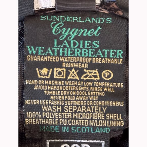 Sunderland Scotland Womens XL Weatherbeater Cygnet Waterproof 1/4 Zip Pullover - Picture 8 of 11